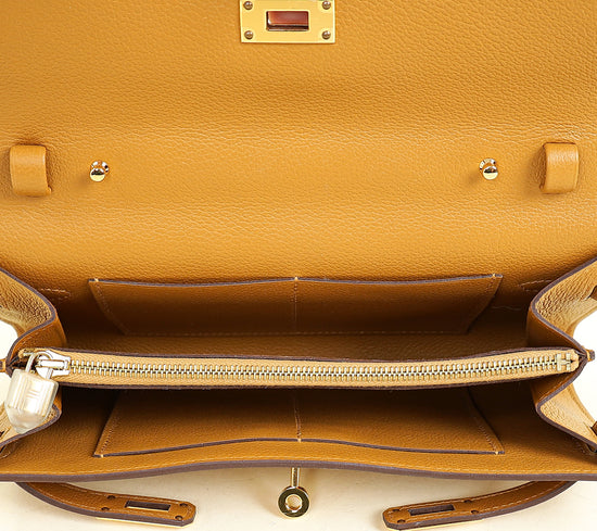 Hermes Sesame Kelly To Go Evercolor Wallet