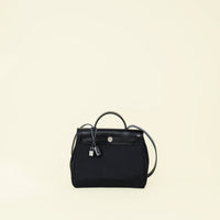 Hermes Noir Herbag Zip 31 PM Retourne Bag