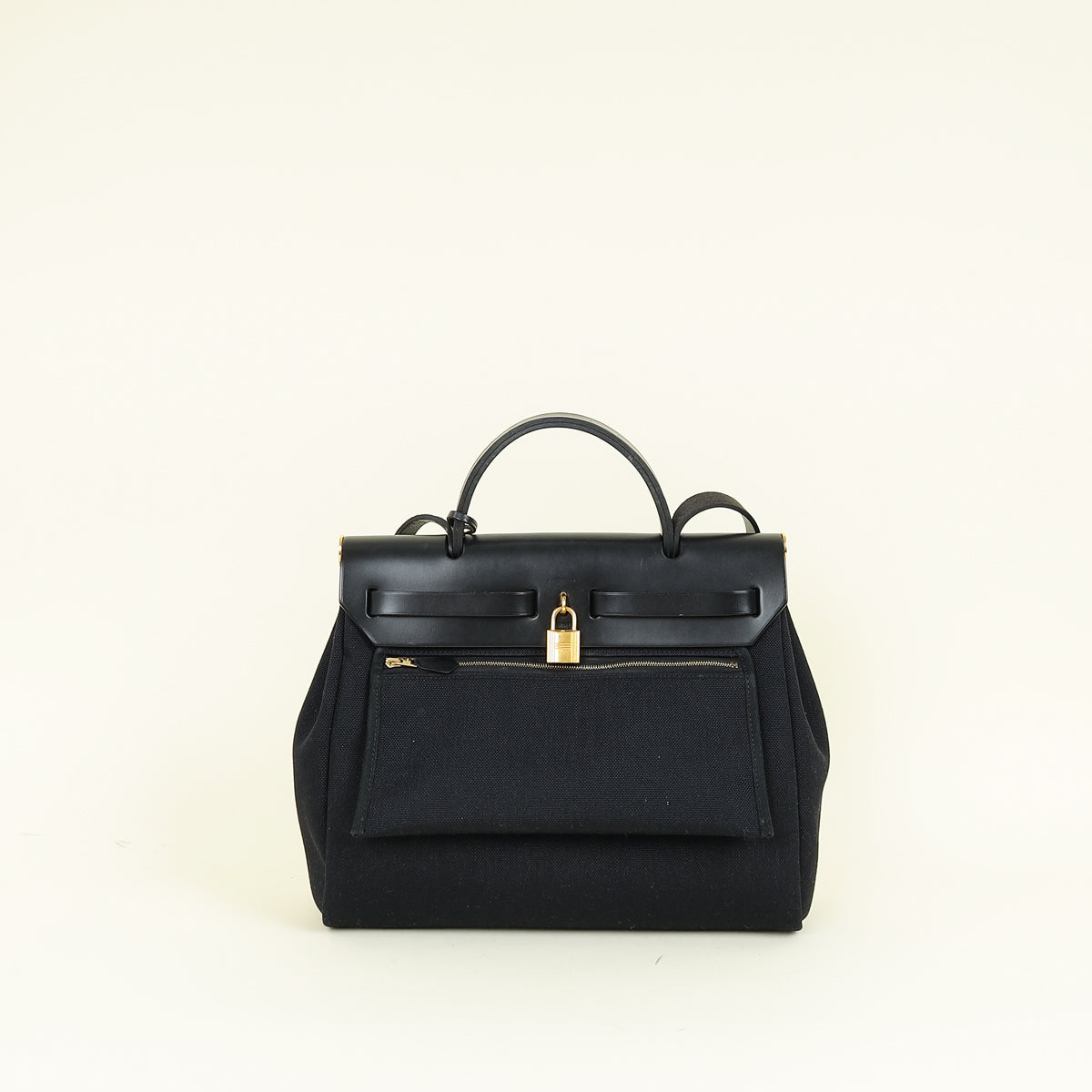 Hermes Noir Herbag Zip 31 Retourne Bag — image 3 of 13