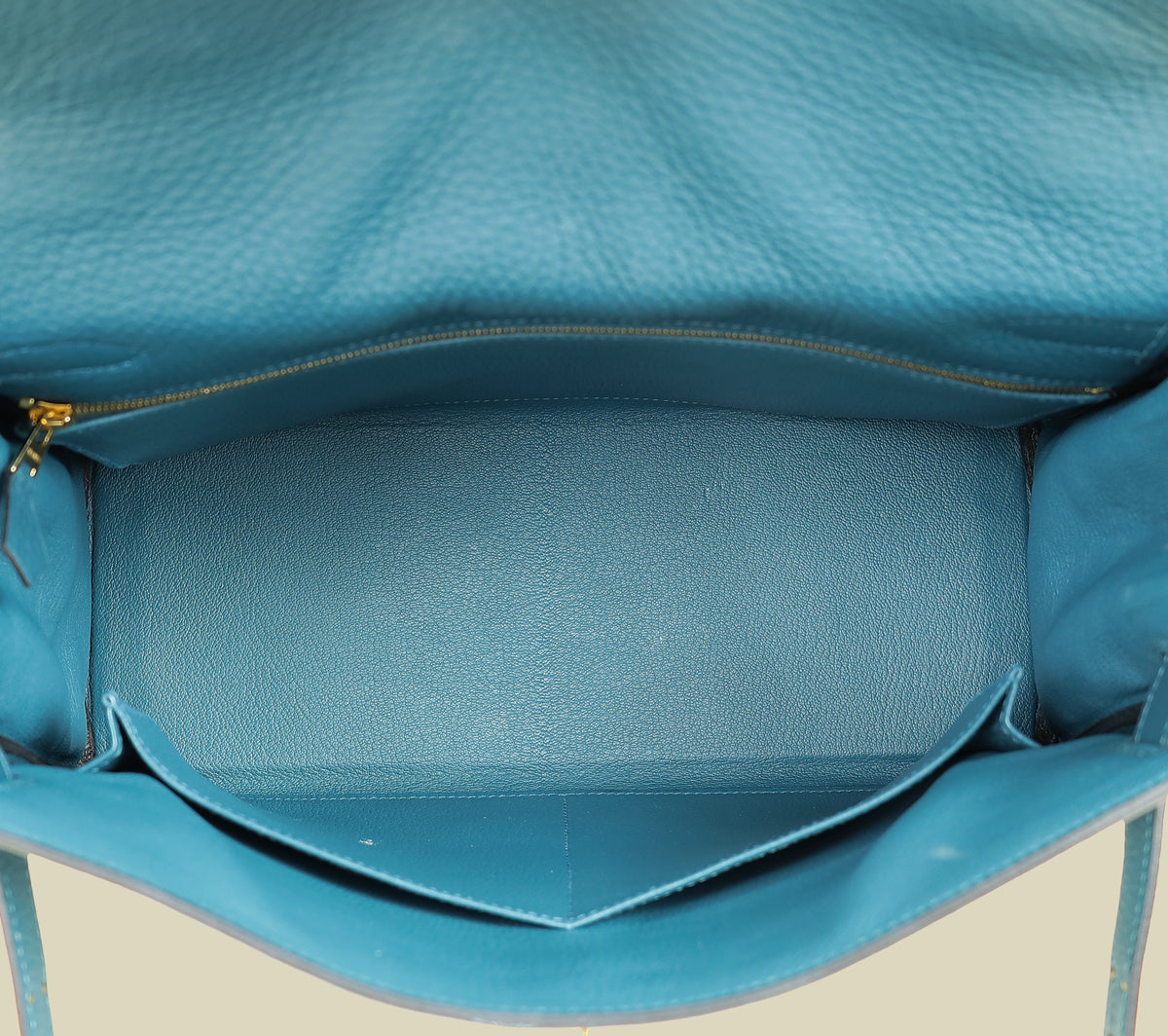 Hermes Bleu Colvert Kelly 32 Retourne Bag — image 13 of 14