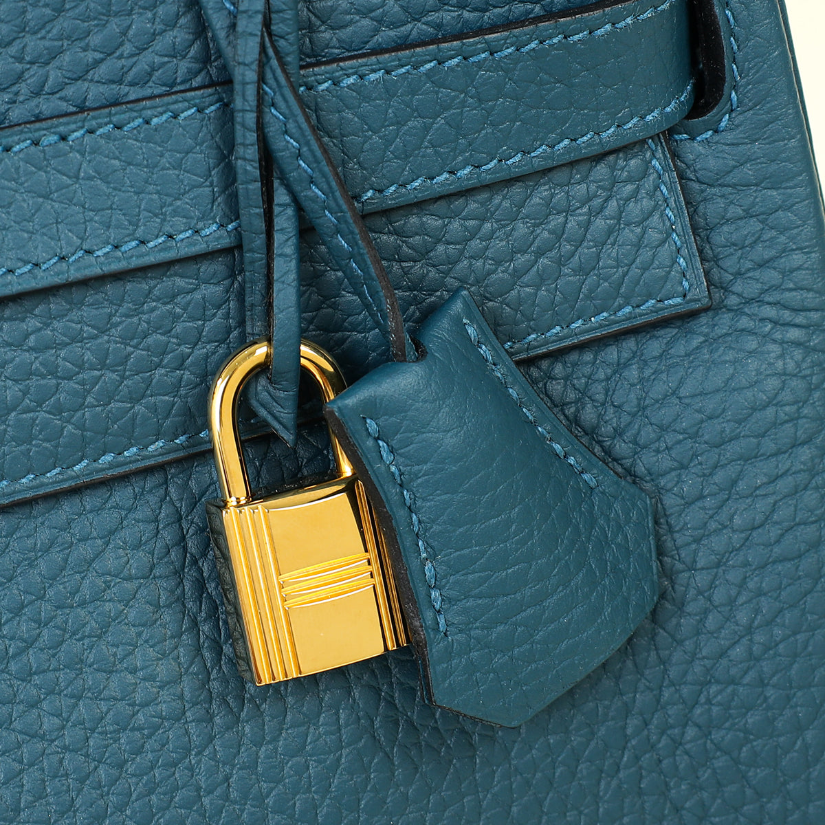 Hermes Bleu Colvert Kelly 32 Retourne Bag — image 9 of 14