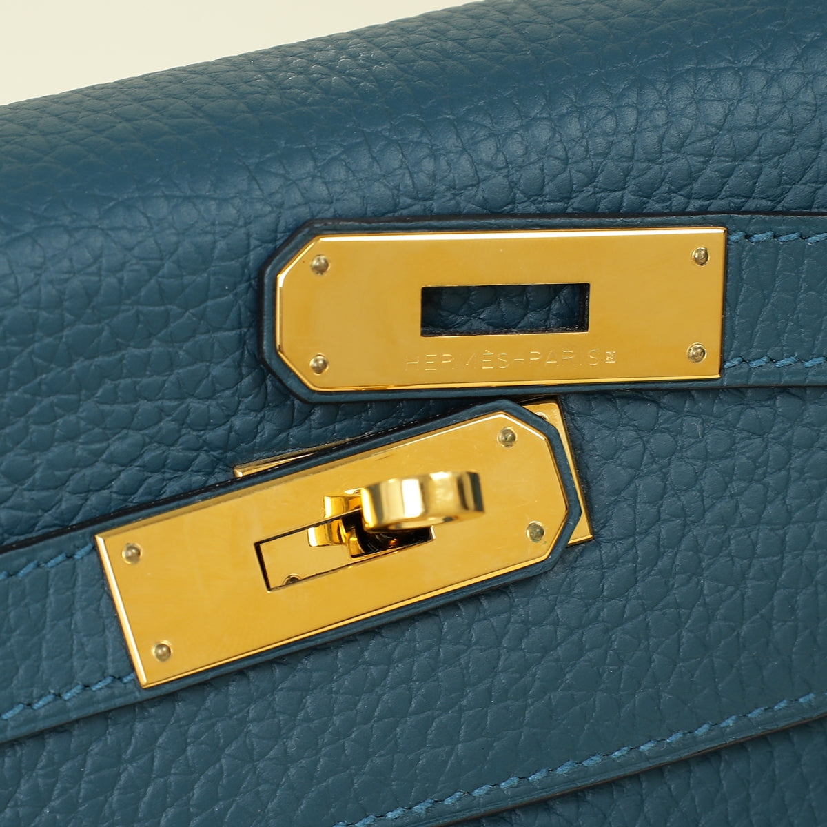 Hermes Bleu Colvert Kelly 32 Retourne Bag — image 10 of 14