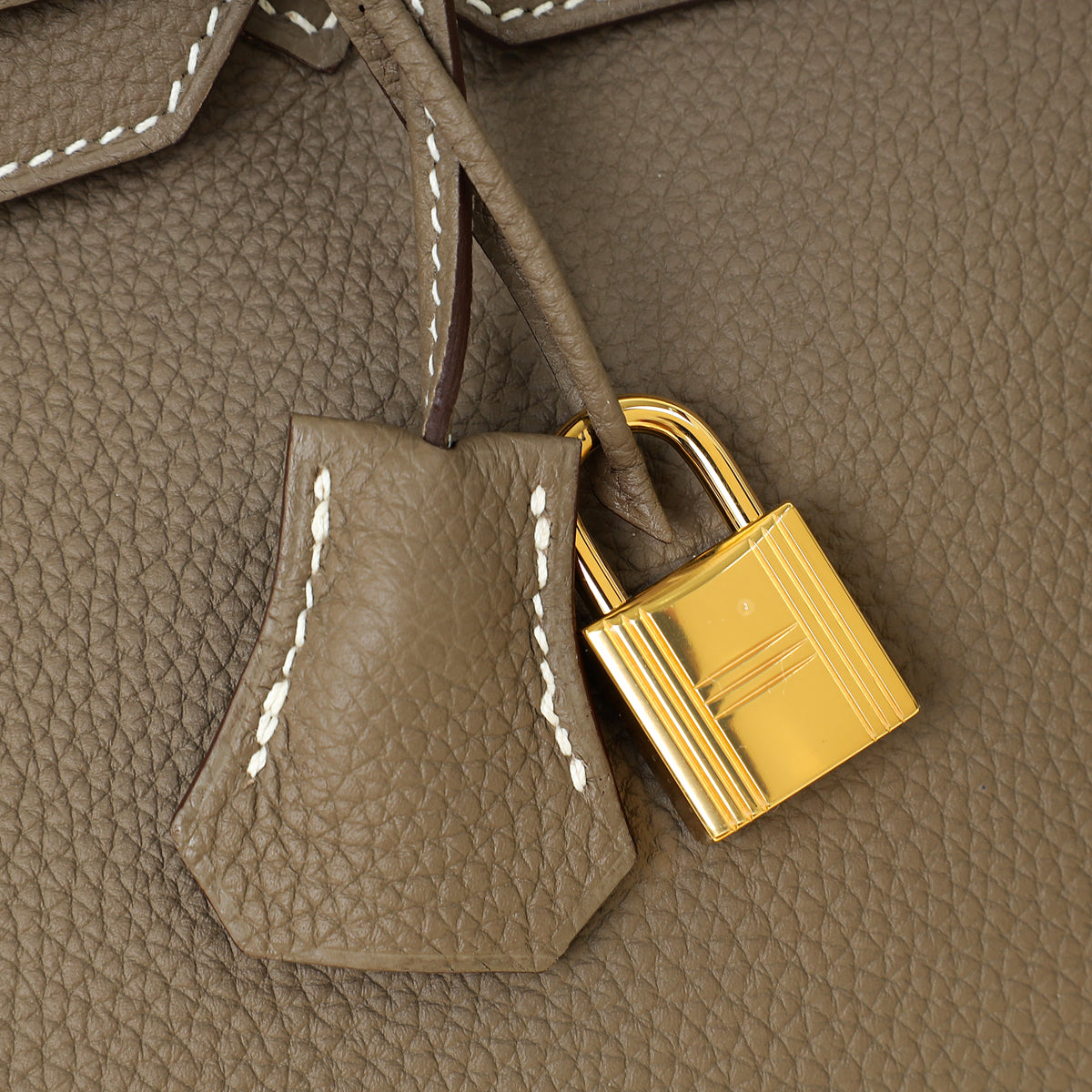 Hermes Etoupe Birkin 30 Bag — image 9 of 13