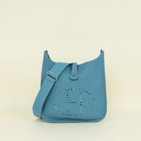 Hermes New Blue Jean Evelyne III GM Bag