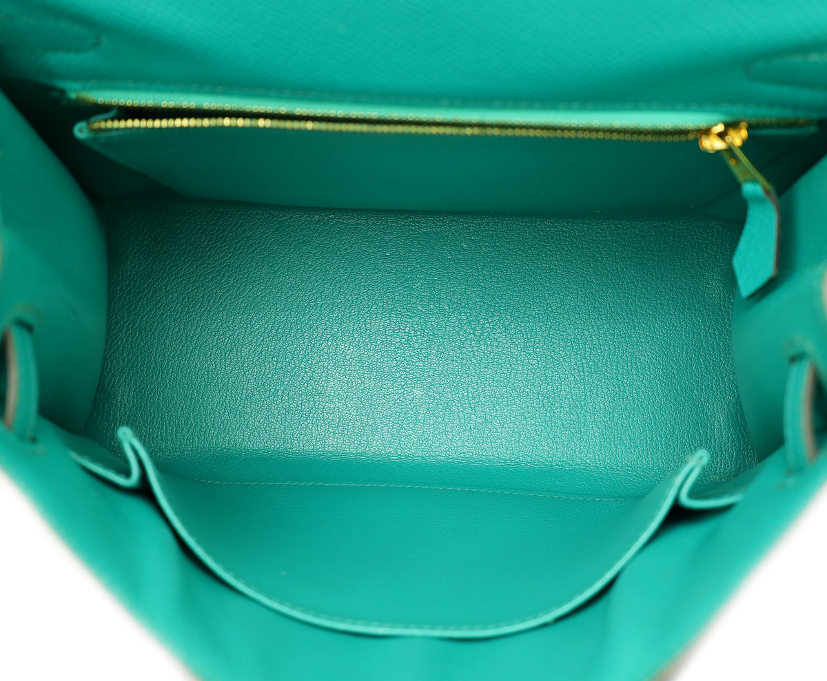 Hermes Bleu Paon Sellier Kelly 25 Bag