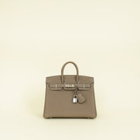 Hermes Etoupe Birkin 25 Bag