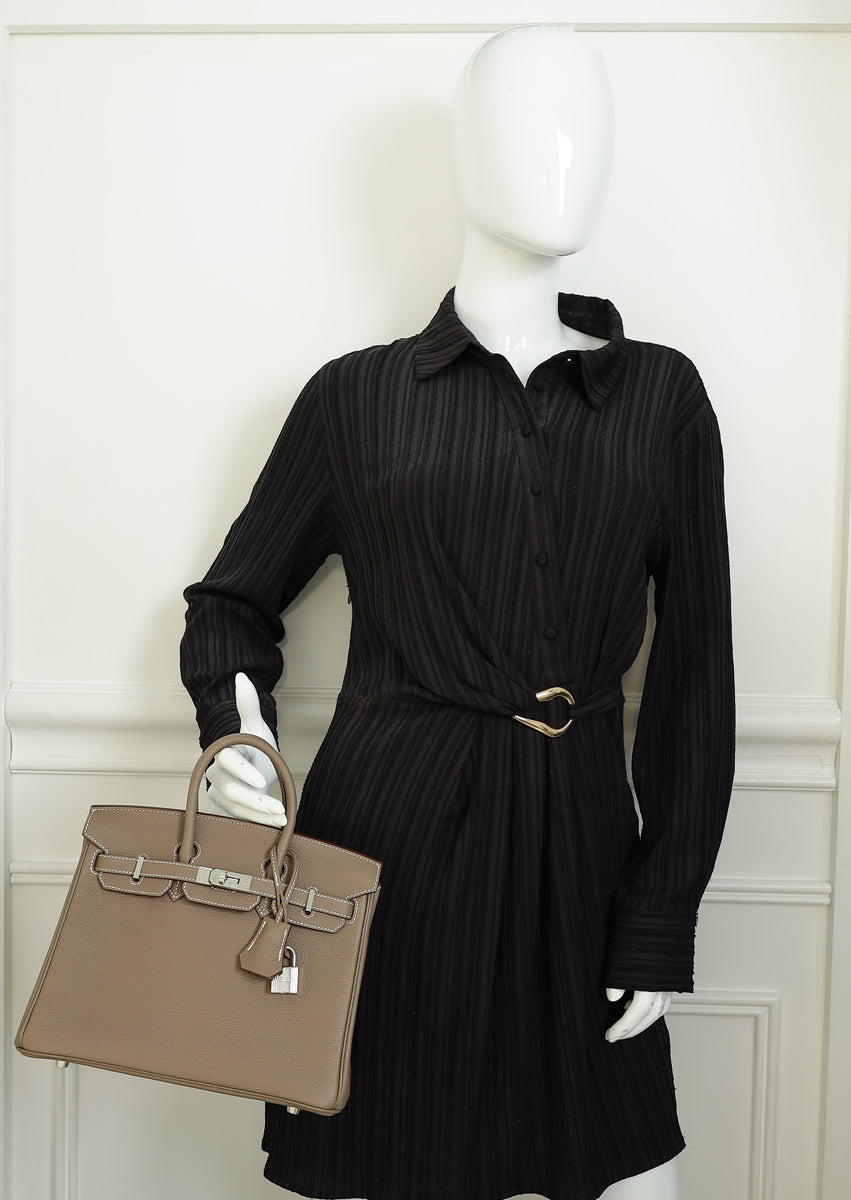 Hermes Etoupe Birkin 25 Bag — image 14 of 14
