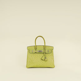 Hermes Vert Anise Birkin 30 Bag