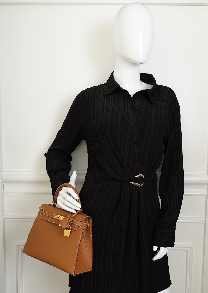 Hermes Gold Kelly 25 Sellier Bag — image 14 of 14