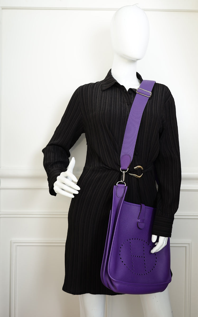 Hermes Ultraviolet Evelyne III 29 PM Bag — image 12 of 12