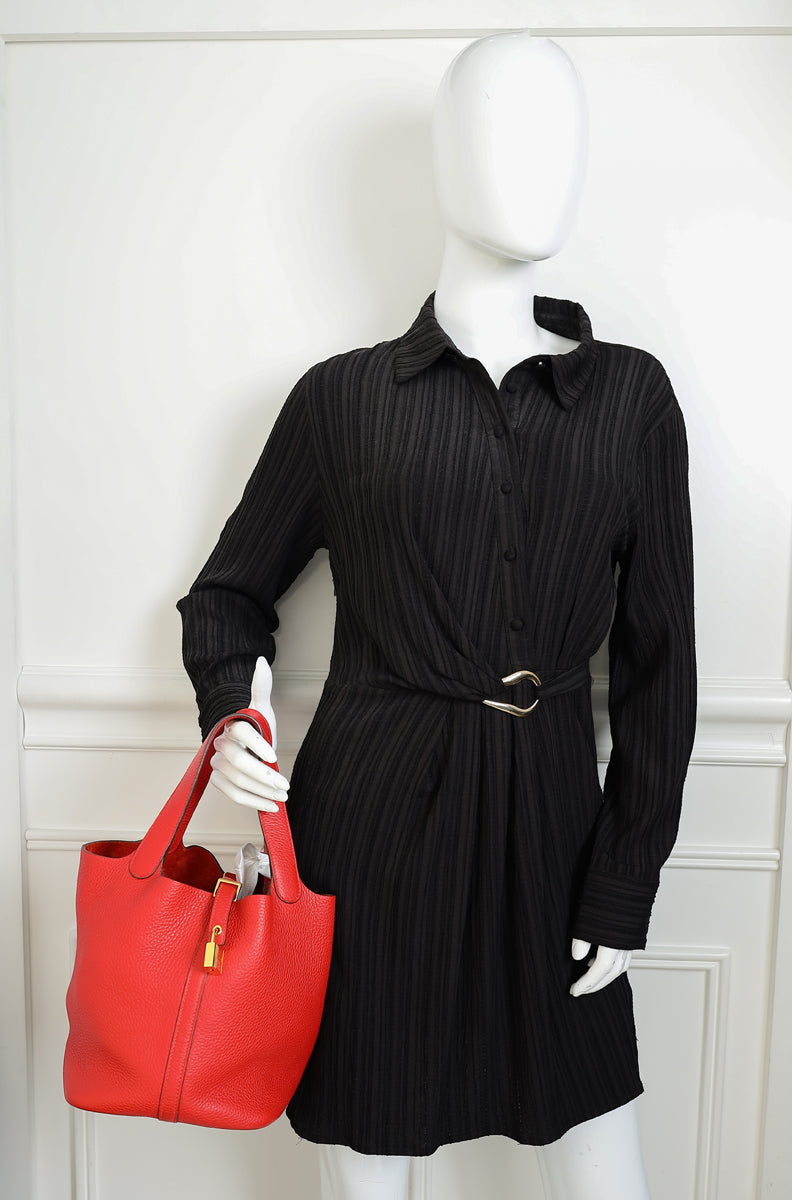 Hermes Rouge Casaque Picotin Lock 22 Bag — image 13 of 13