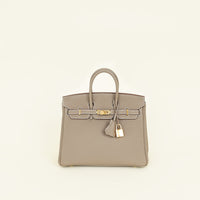 Hermes Etoupe Retourne Birkin 25 Bag