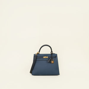 Hermes Tricolor Sellier Kelly 25 Bag