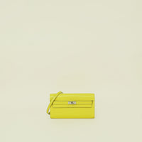 Hermes Lime Kelly Classique To Go Wallet