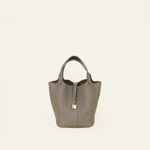 Hermes Etoupe Picotin Lock 22 Bag