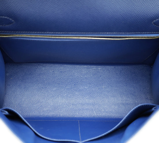 Load image into Gallery viewer, Hermes Bleu Saphire Kelly 32 Sellier Bag
