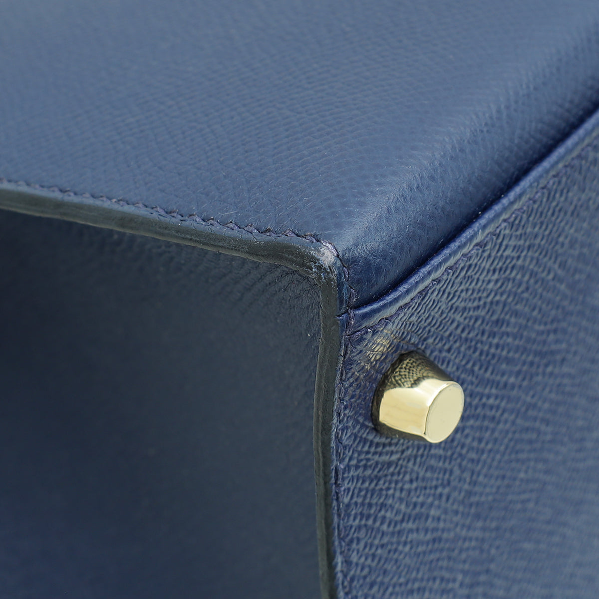 Hermes Bleu Saphire Kelly 32 Sellier Bag