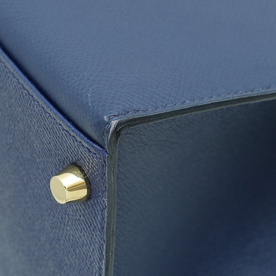 Load image into Gallery viewer, Hermes Bleu Saphire Kelly 32 Sellier Bag
