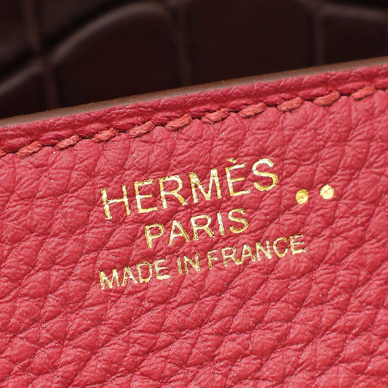Hermes Bicolor Retourne Birkin Touch 30 Bag