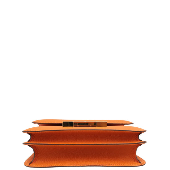 Load image into Gallery viewer, Hermes Orange Constance III Re-Edition Mini Bag

