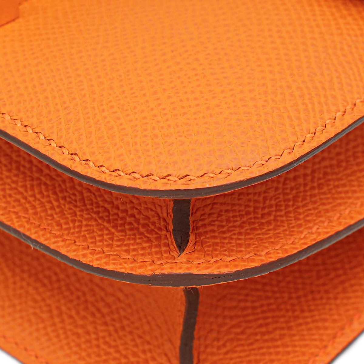 Hermes Orange Constance III Re-Edition Mini Bag