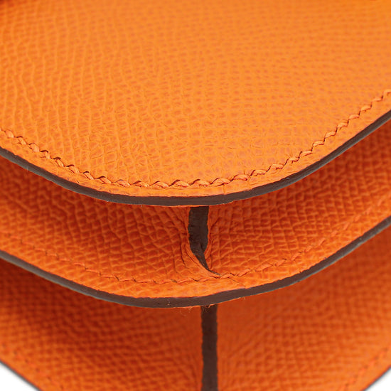 Load image into Gallery viewer, Hermes Orange Constance III Re-Edition Mini Bag
