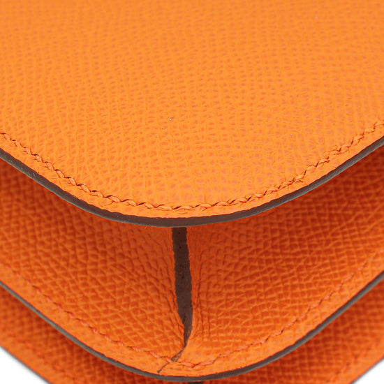 Load image into Gallery viewer, Hermes Orange Constance III Re-Edition Mini Bag
