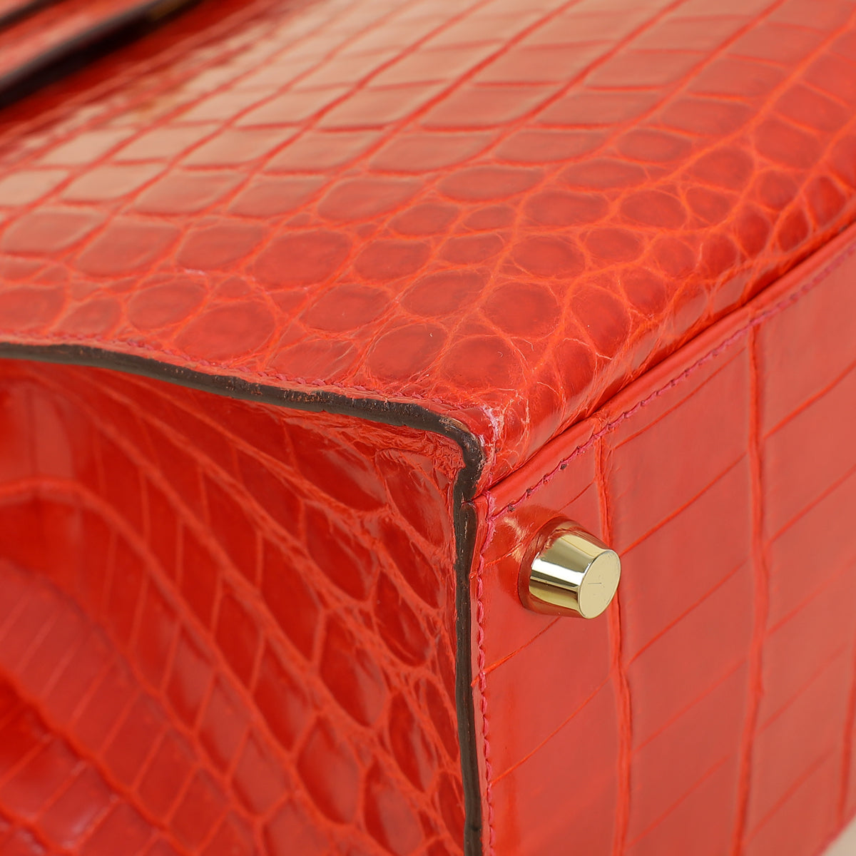 Hermes Bougainvillea Shiny Niloticus Crocodile Sellier Kelly 32 Bag