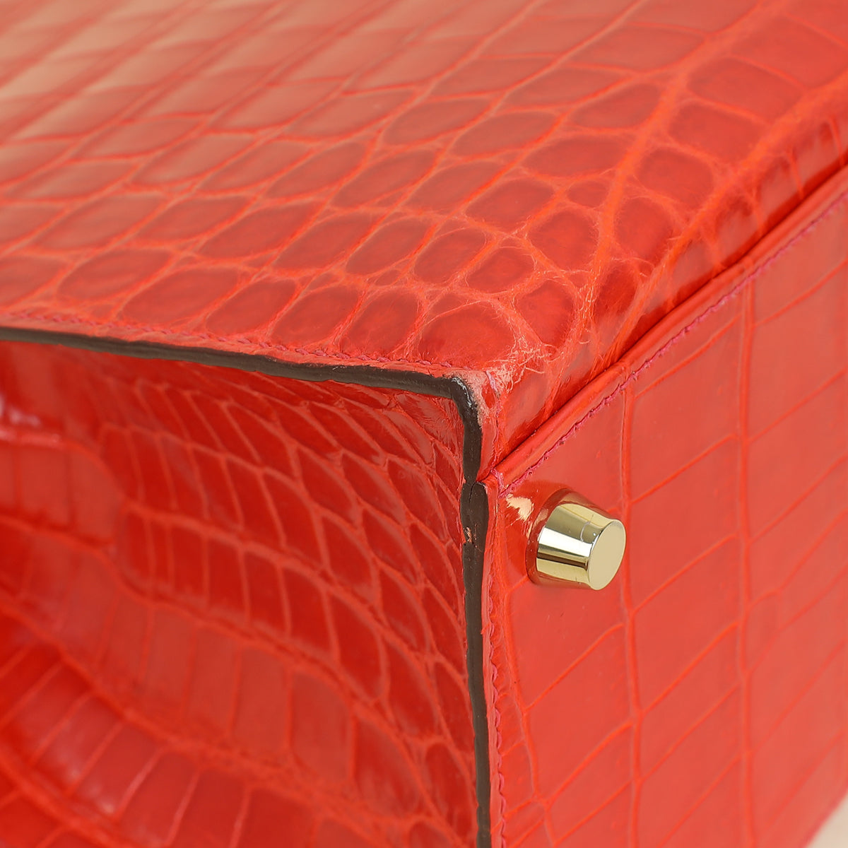 Hermes Bougainvillea Shiny Niloticus Crocodile Sellier Kelly 32 Bag