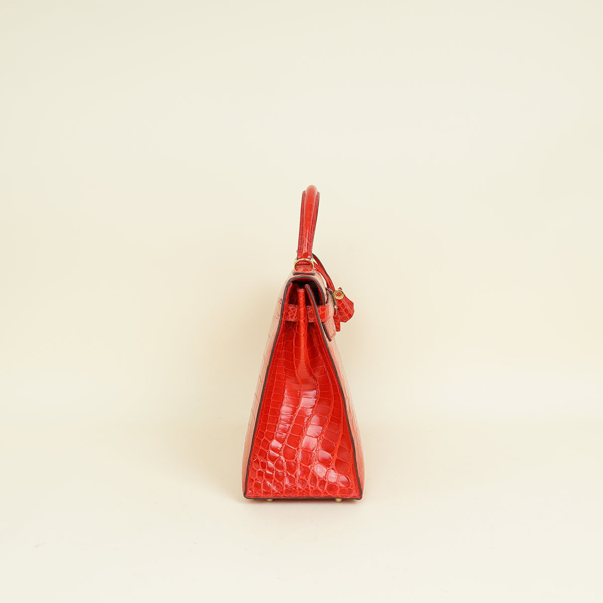 Hermes Bougainvillea Shiny Niloticus Crocodile Sellier Kelly 32 Bag