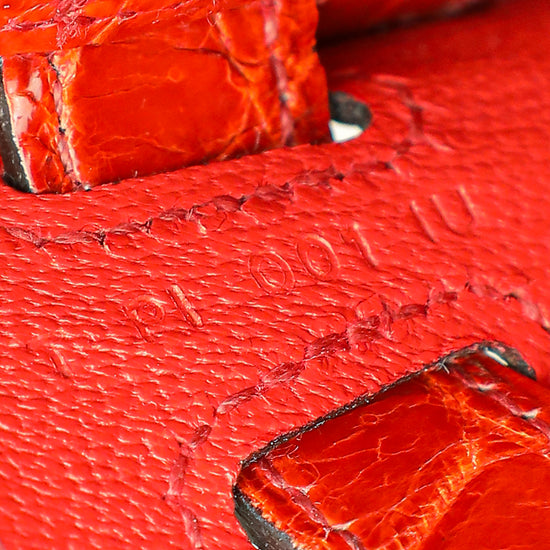 Hermes Miel Shiny Niloticus Crocodile Kelly Cut Bag-Hermes-THE CLOSET