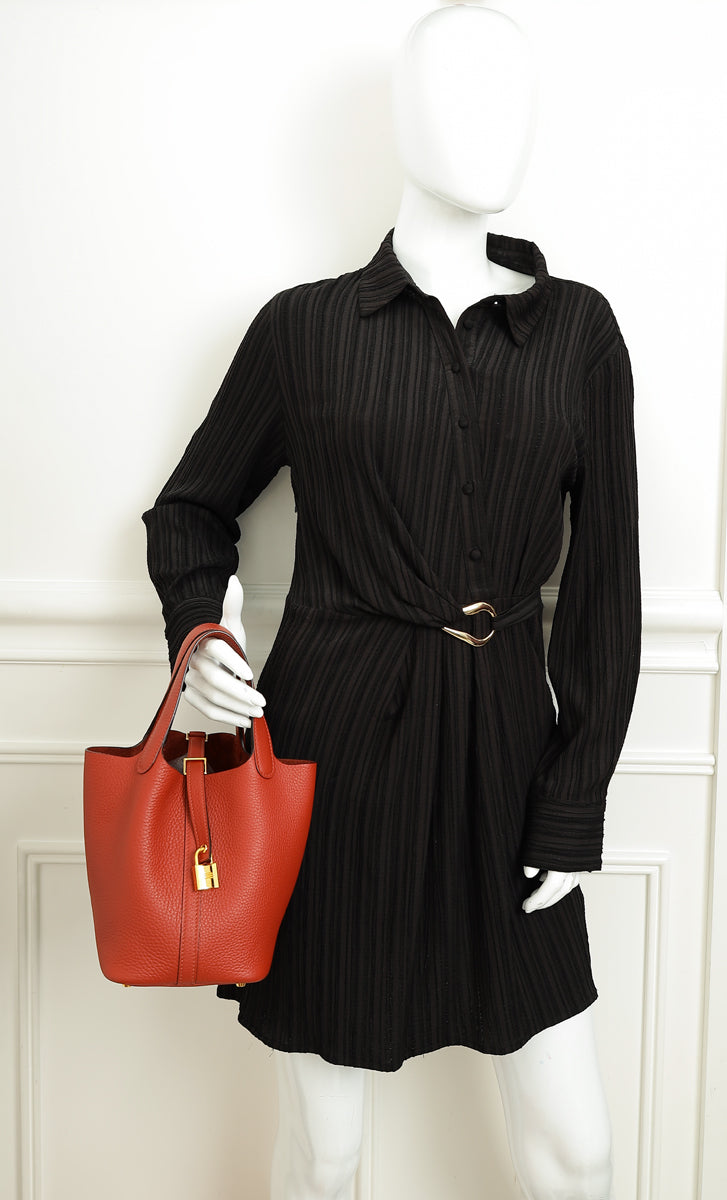 Hermes Cuivre Picotin Lock 18 Bag-Hermes-THE CLOSET