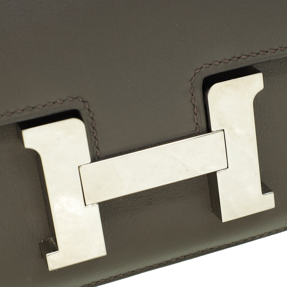 Hermes Gris Etain Constance Mini 18 Bag