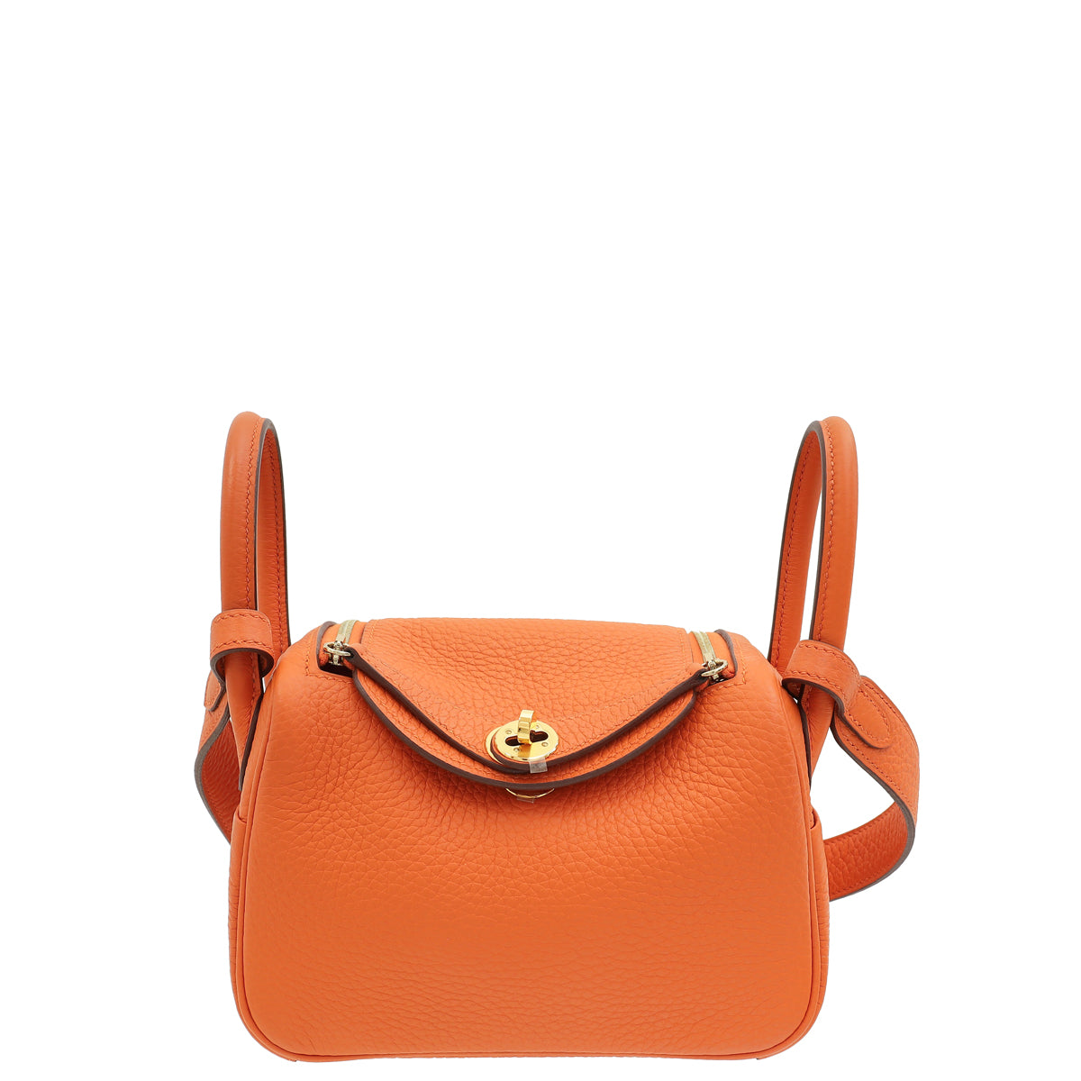 Hermes Orange Mini Lindy Bag-Hermes-THE CLOSET