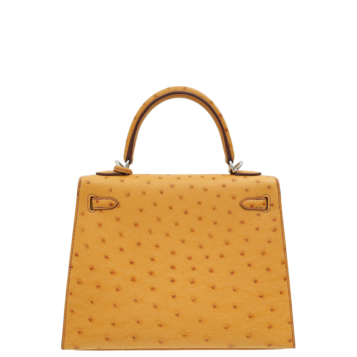 Hermes Gold Ostrich Sellier Kelly 25 Bag-Hermes-THE CLOSET