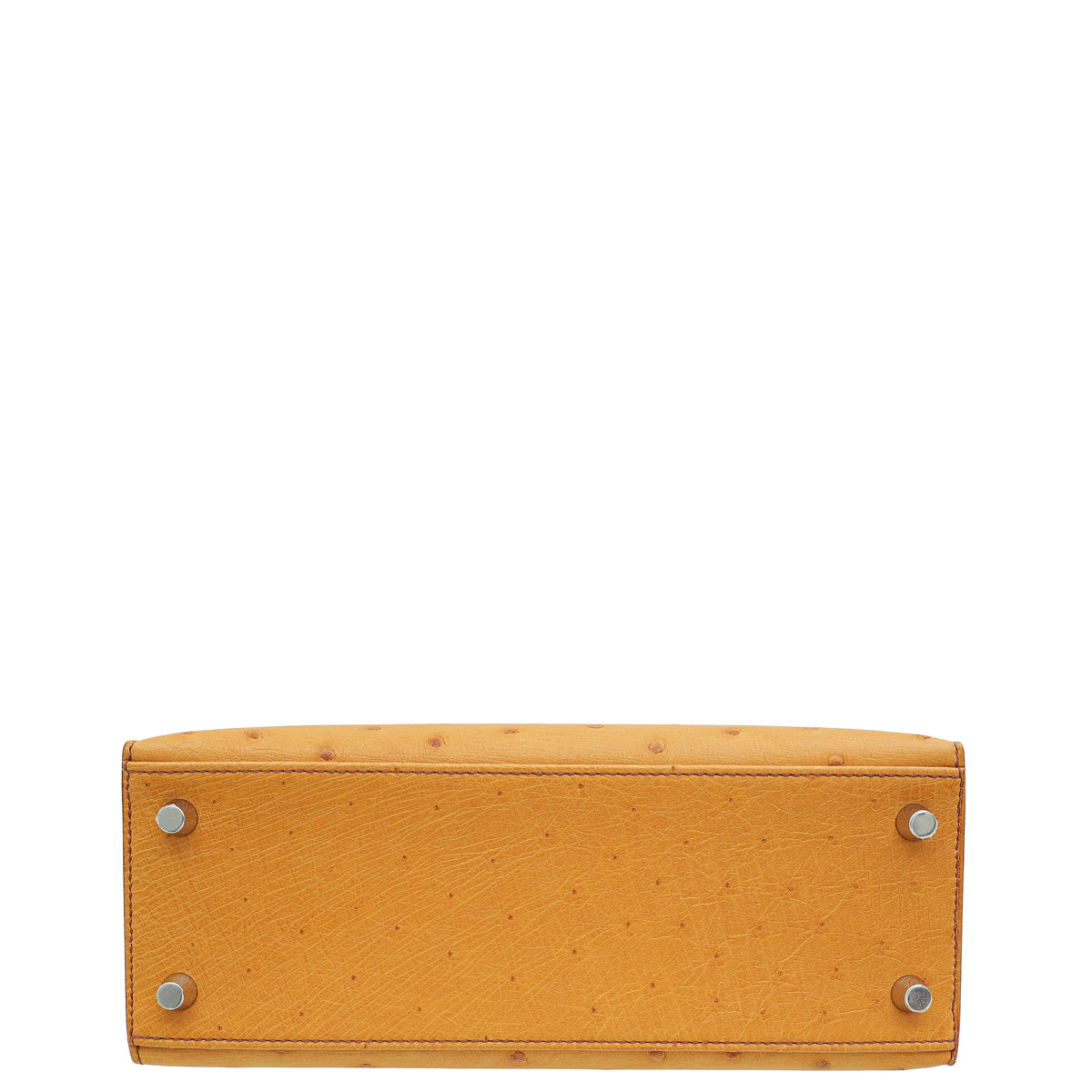 Hermes Gold Ostrich Sellier Kelly 25 Bag-Hermes-THE CLOSET