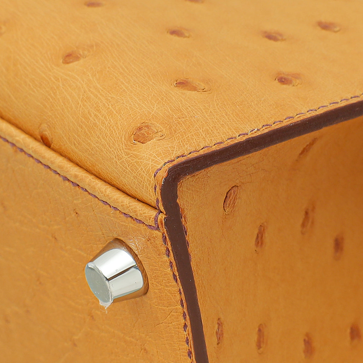 Hermes Gold Ostrich Sellier Kelly 25 Bag-Hermes-THE CLOSET