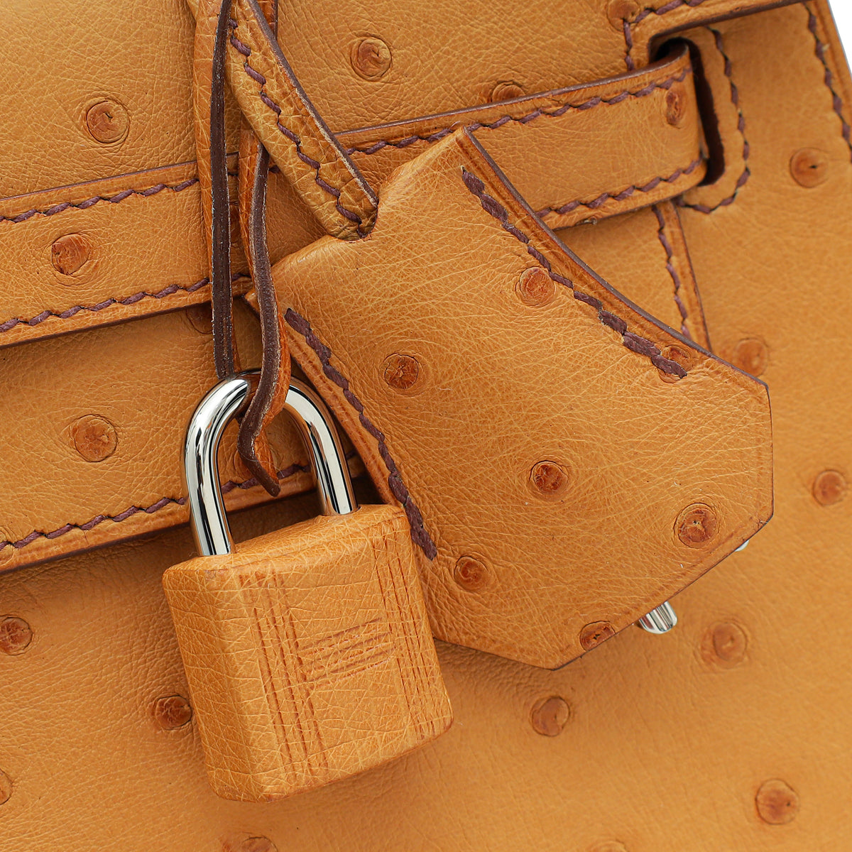 Hermes Gold Ostrich Sellier Kelly 25 Bag-Hermes-THE CLOSET