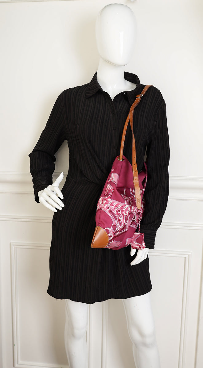 Hermes Bicolor Silk City 33 Bag