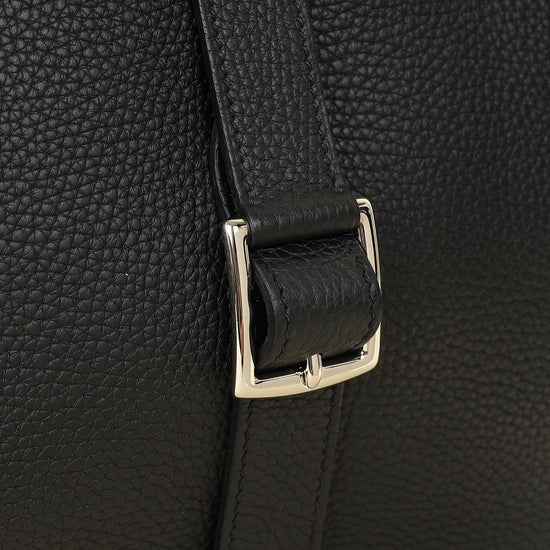 Hermes Noir Halzan 31 Bag