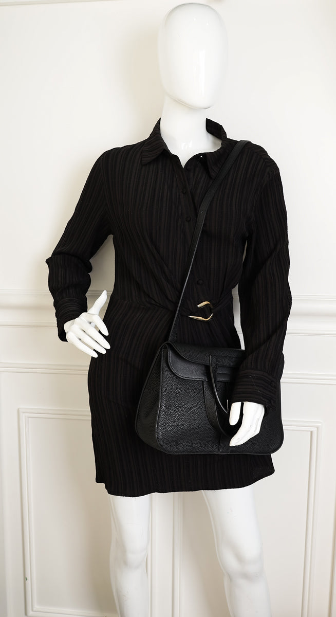 Hermes Noir Halzan 31 Bag