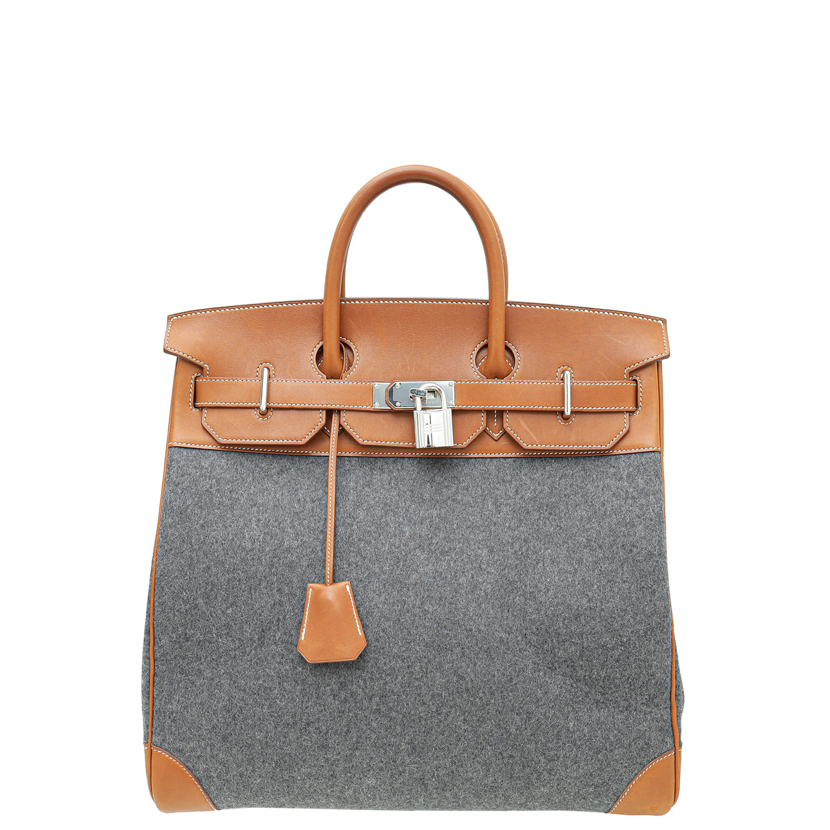 Hermes Bicolor HAC 40 Haute à Courroies Feutre Bag-Hermes-THE CLOSET