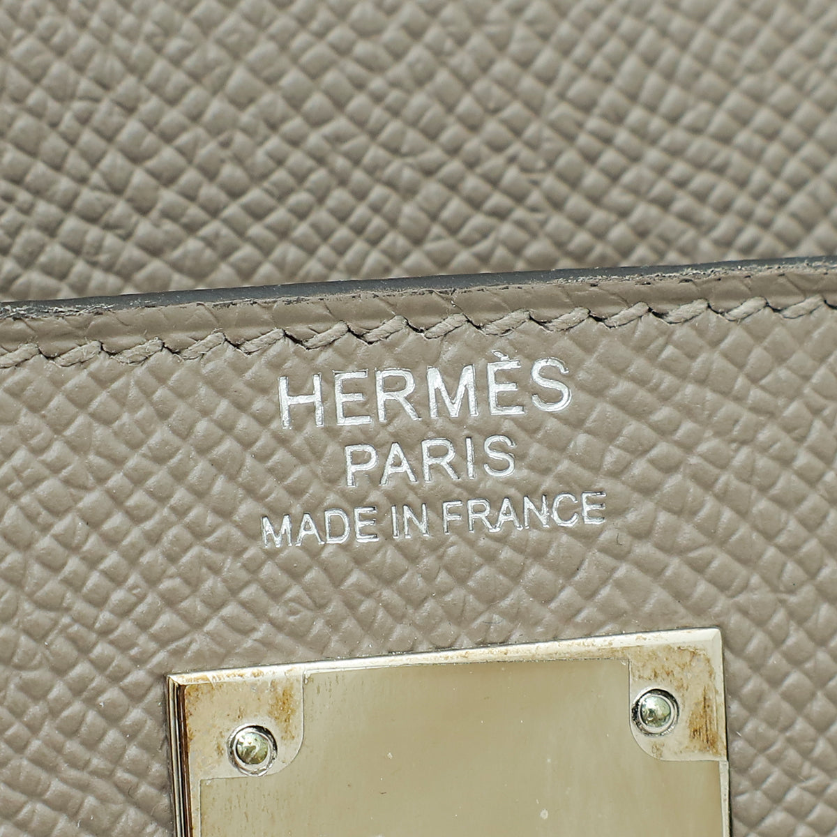 Hermes Etoupe Sellier Kelly 32 Bag