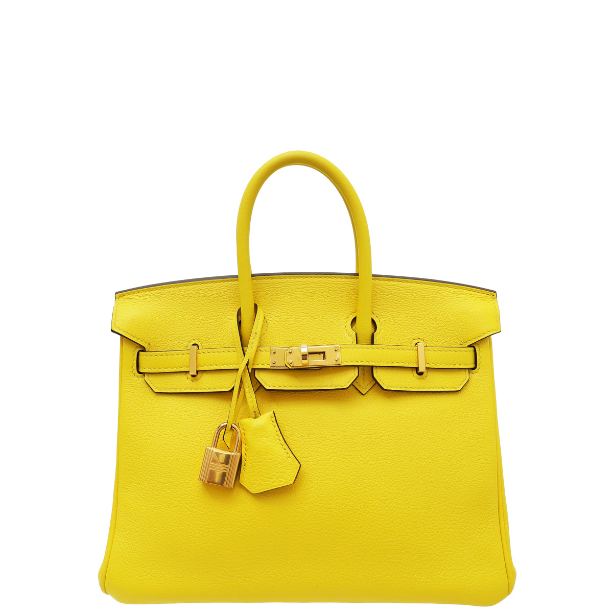 Hermes Jaune De Naples Retourne Birkin 25 Bag-Hermes-THE CLOSET