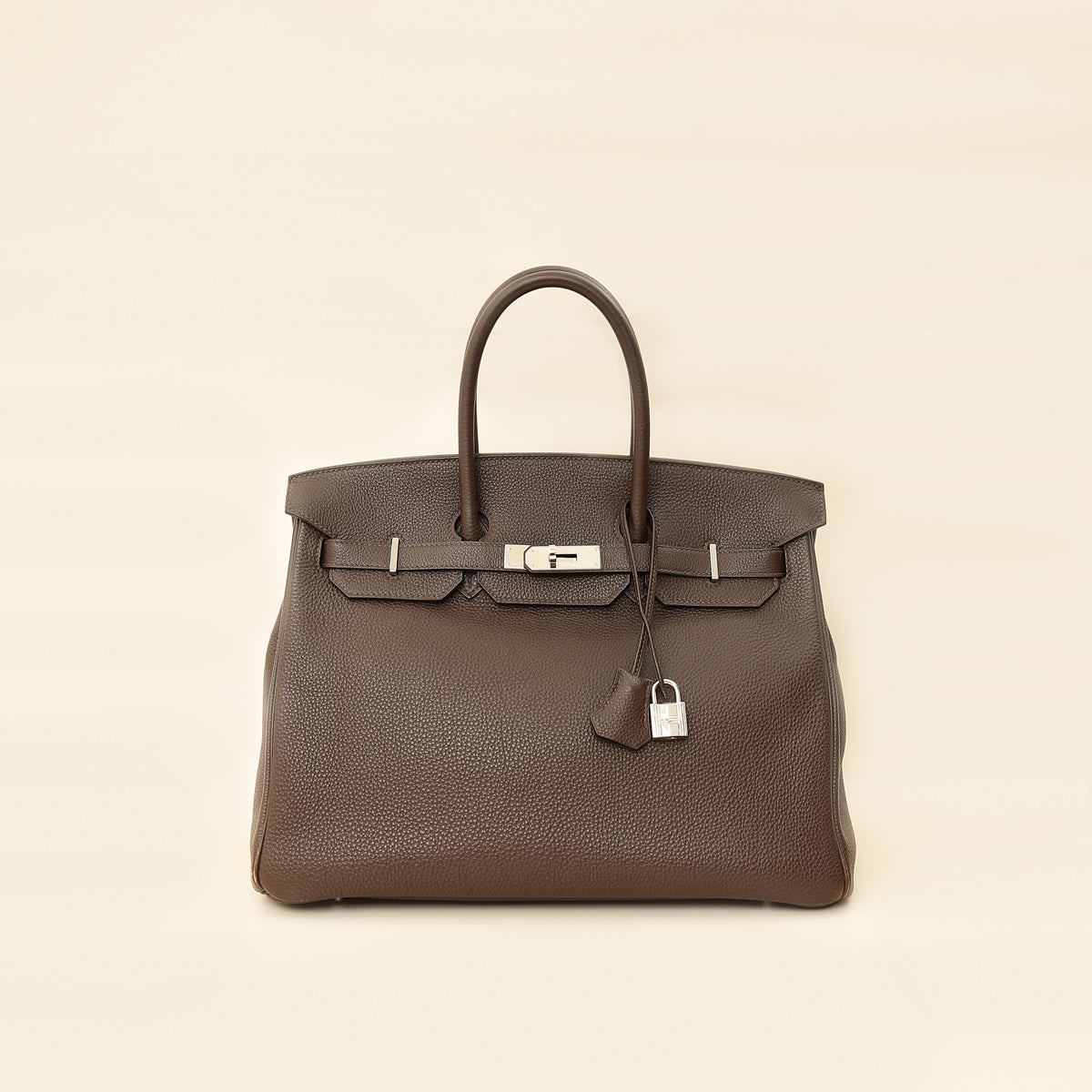 Hermes Chocolate Retourne Birkin 35 Bag-Hermes-THE CLOSET