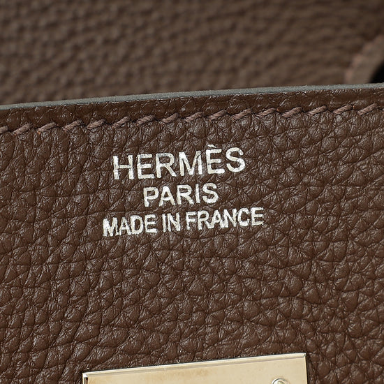 Hermes Chocolate Retourne Birkin 35 Bag-Hermes-THE CLOSET