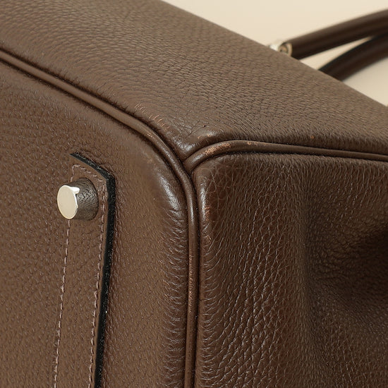 Hermes Chocolate Retourne Birkin 35 Bag-Hermes-THE CLOSET