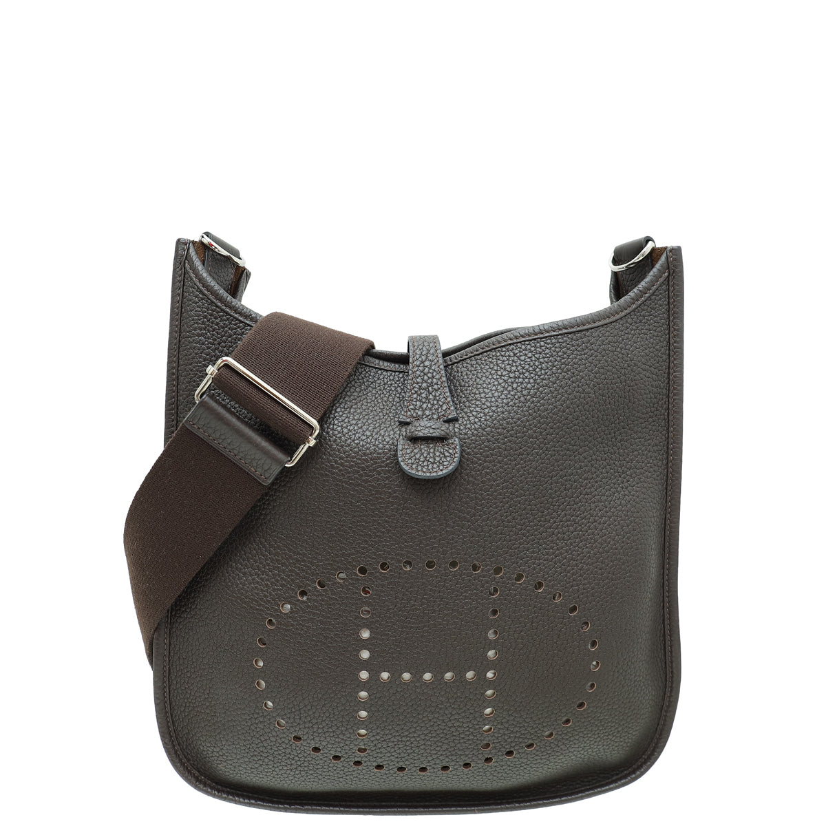 Hermes Chocolate Brown Evelyne III PM Bag-Hermes-THE CLOSET