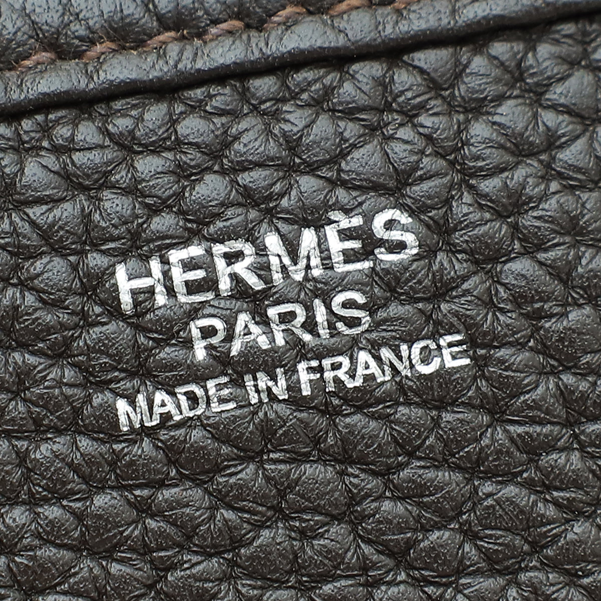 Hermes Chocolate Brown Evelyne III PM Bag