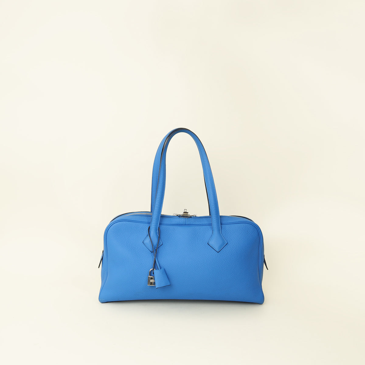 Hermes Electric Blue Victoria Elan 38 Shoulder Bag